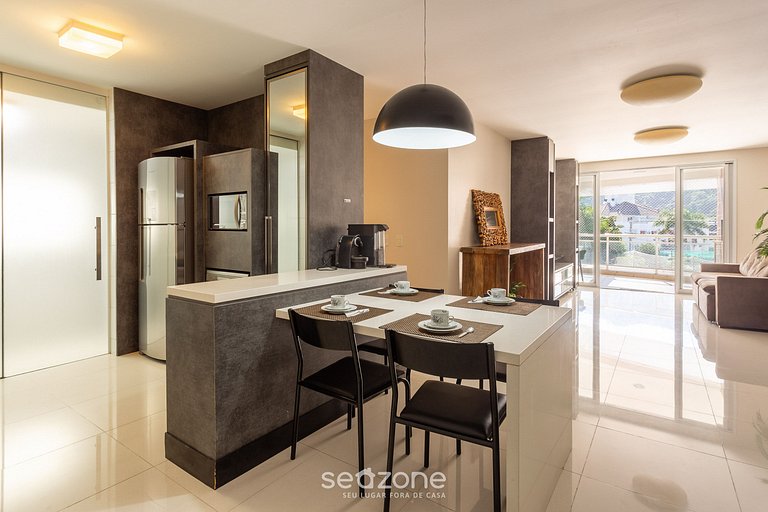 Apto 2 suites cerca de la playa Floripa-SC MHE213