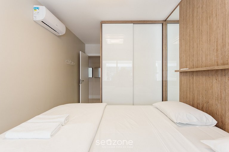 Apto 2 suites cerca de la playa Floripa-SC MHE213