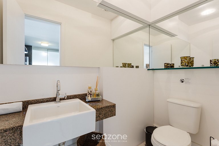 Apto 2 suites cerca de la playa Floripa-SC MHE213