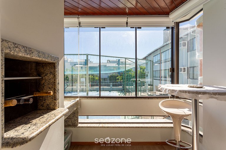 Apto Moderno c/ churasq 80m da Praia CSCG0110