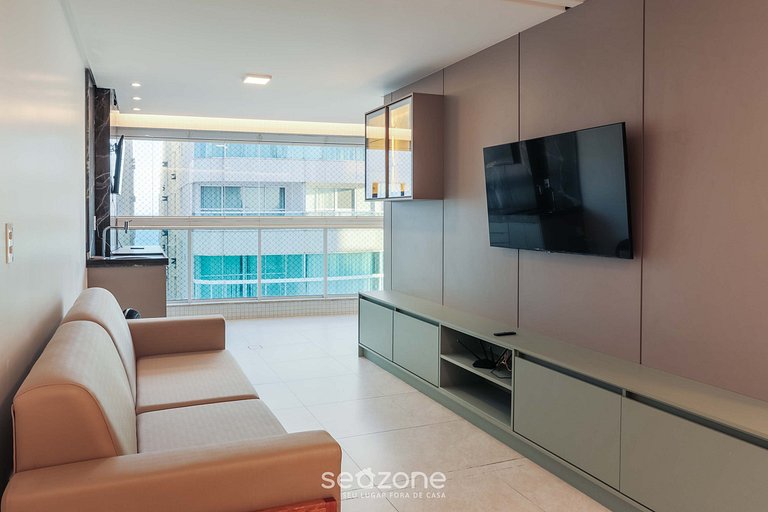 Apto c vista al mar solo 110m de la Playa EVO0801