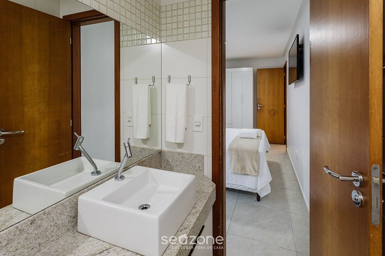 Apto c vista al mar solo 110m de la Playa EVO0801