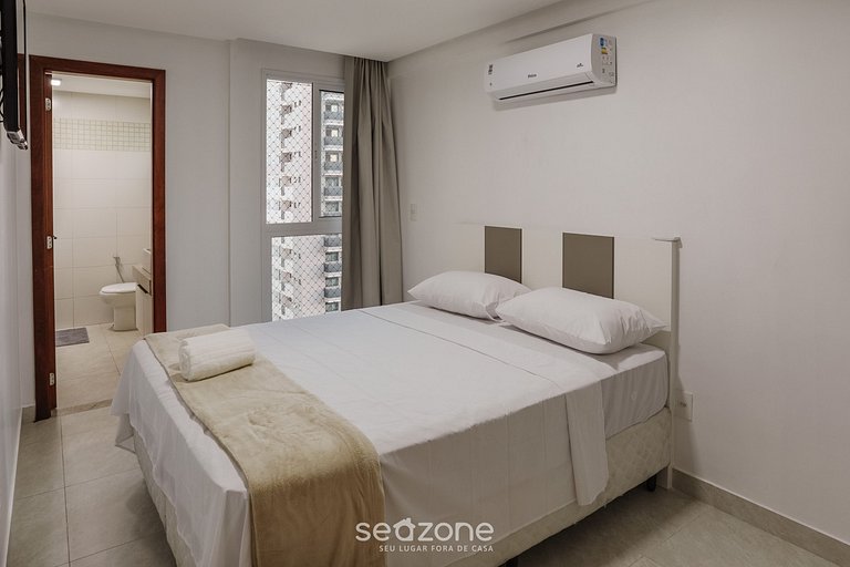 Apto c vista al mar solo 110m de la Playa EVO0801