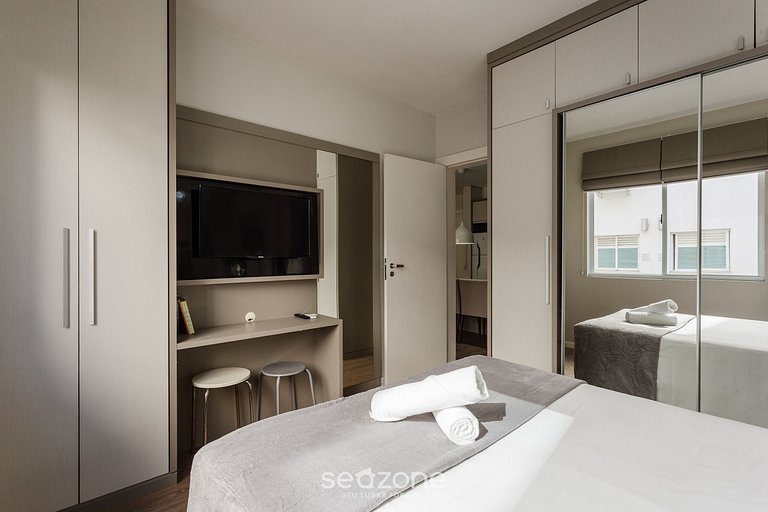 Apto c/ Churrasqueira Próximo da Praia - CEG0202