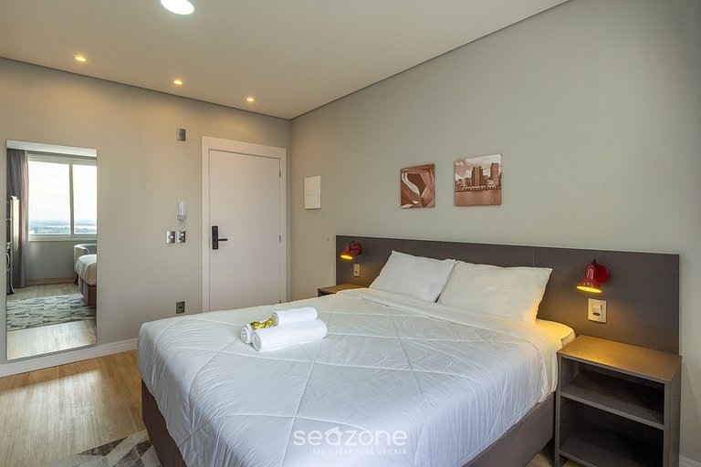 Studio cond. c/ piscina prox. PQ. Redenção TCO1210