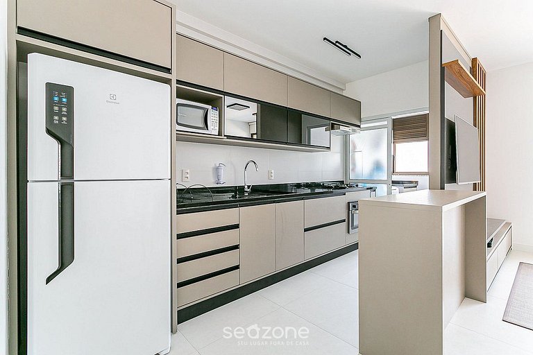 Moderno apto 2min da praia c/churrasq ADC105