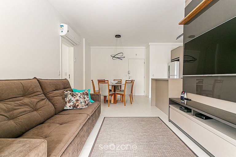 Moderno apto 2min da praia c/churrasq ADC105