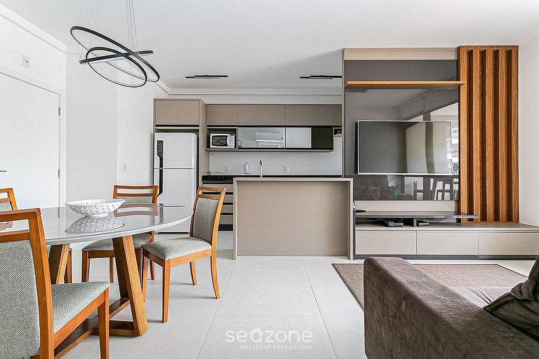 Moderno apto 2min da praia c/churrasq ADC105