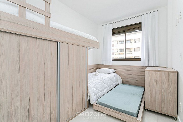 Moderno apto 2min da praia c/churrasq ADC105