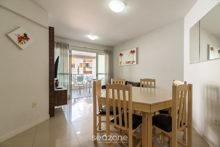 Apto c/churrasq. a poucos passos da praia RFO0102