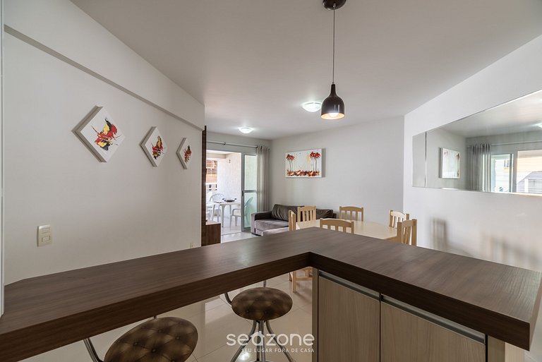 Apto c/churrasq. a poucos passos da praia RFO0102