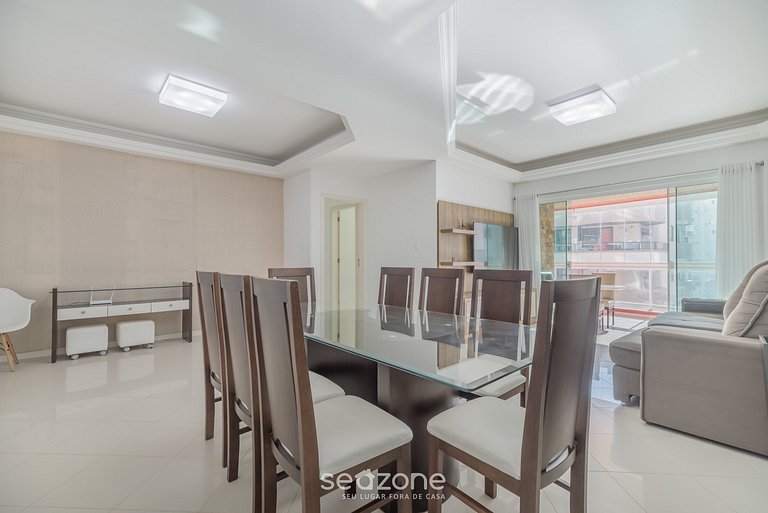 Apto 4Q c/ churrasqueira a 70m da praia RTO0502