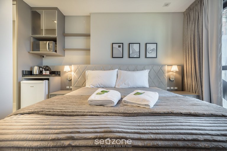 Studio c/ piscina vista mar 280m da praia MHFA0905