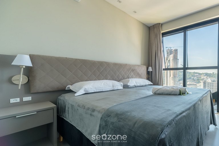 Studio vistar mar c/ acad. 280m da praia MHFB2005