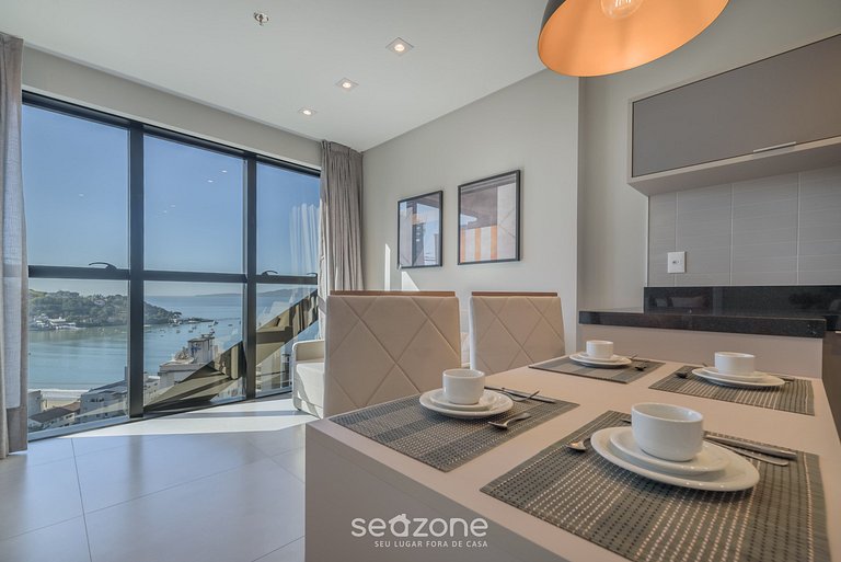 Apto vista mar c/ piscina 280m da praia - MHF1705