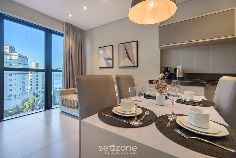 Apto vista mar c/ piscina 280m playa MHF0806