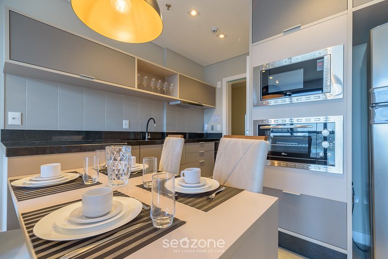 Apto vista mar c/ gym 280m playa - MHF1105