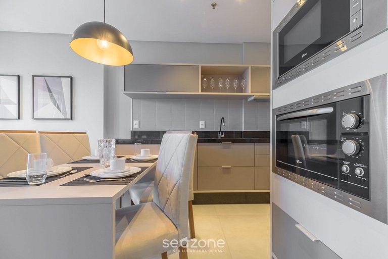 Apto vista mar c/ gym 280m playa - MHF1105