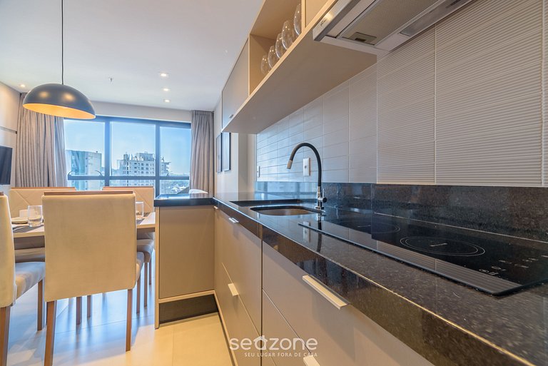 Apto vista mar c/ gym 280m playa - MHF1105