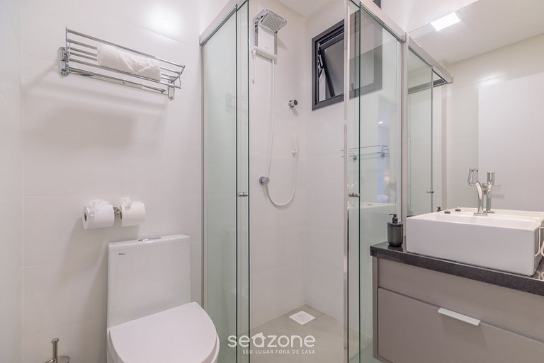 Apto Vista Mar c/ acad. 280m da praia - MHF1105