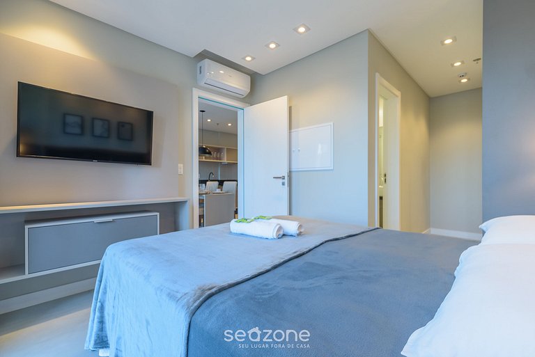 Apto vista mar c/ gym 280m playa - MHF1105