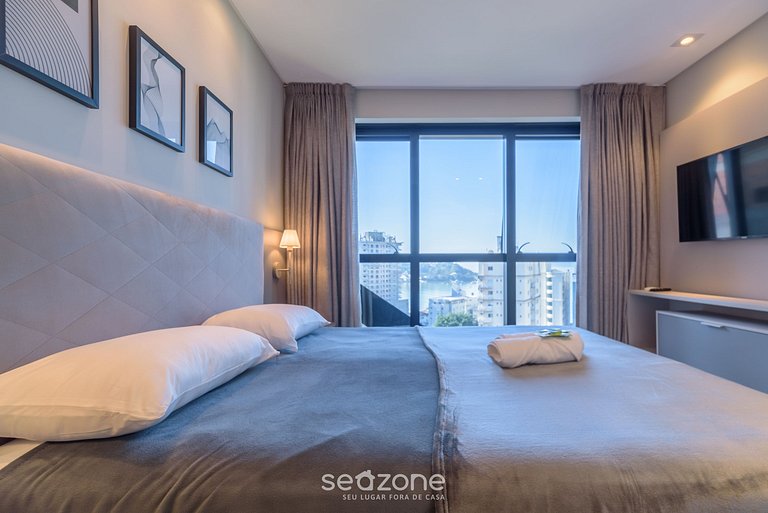 Apto vista mar c/ gym 280m playa - MHF1105