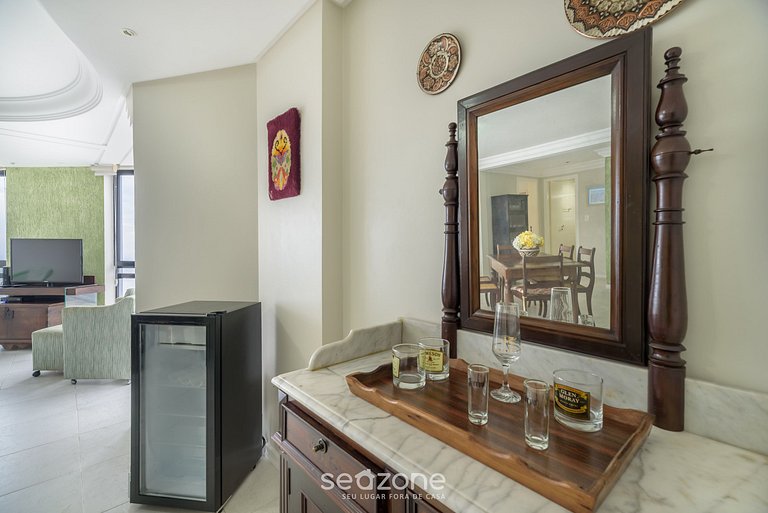 Lindo apto beira mar e vista incrível NVI501