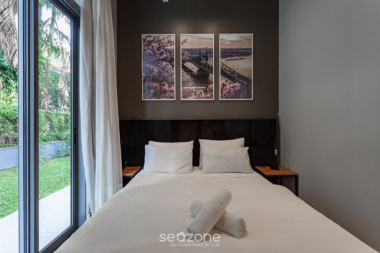 Lindo stúdio, 750m da praia de Canasvieiras TPS107