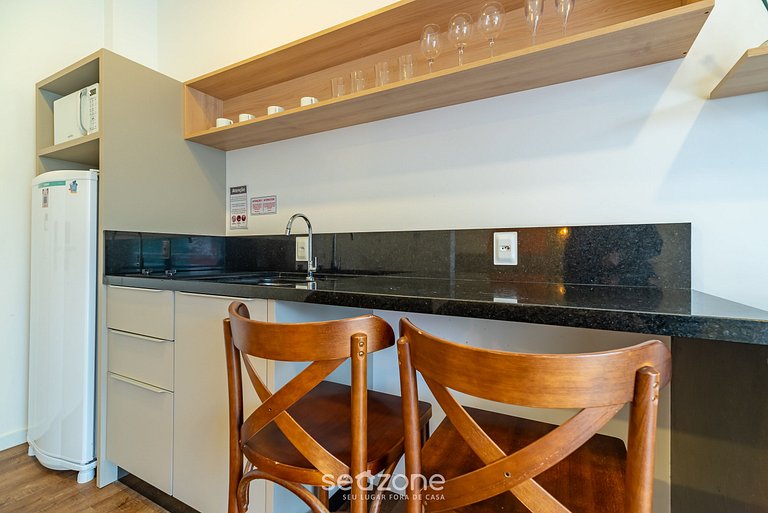 Cómodo estudio c/piscina VEC115