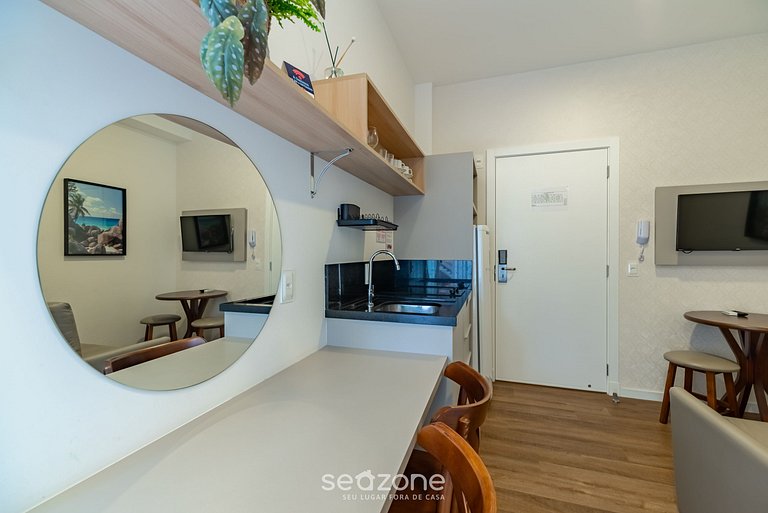 Estudio con piscina a 240m del mar VEC121