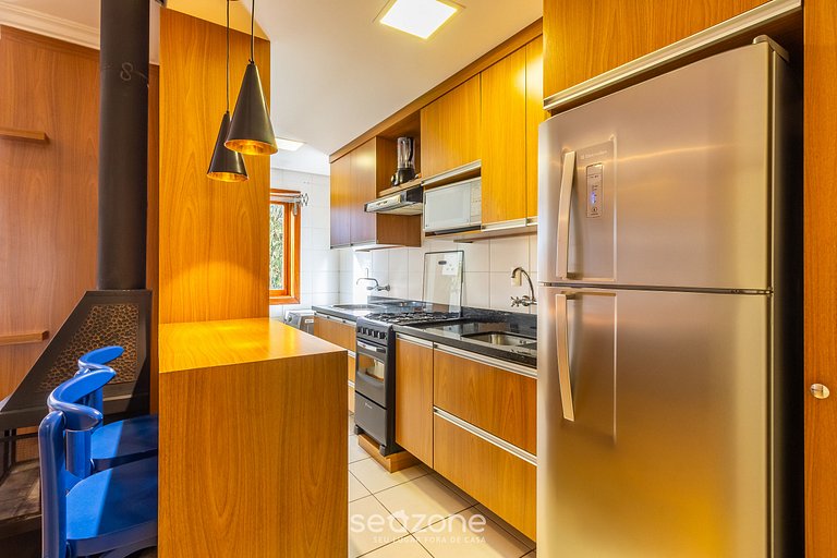 Apto c/ Churrasq/ 1km do Centro de Gramado SDS104