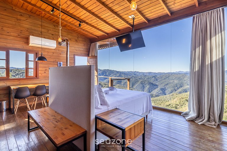 Cabana c/estilo rústico industrial na serra VST009