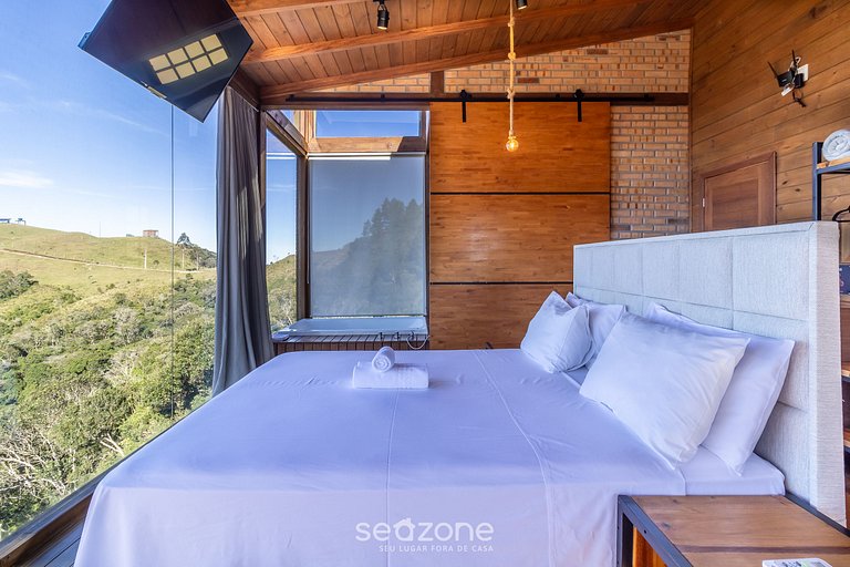 Cabana c/estilo rústico industrial na serra VST009