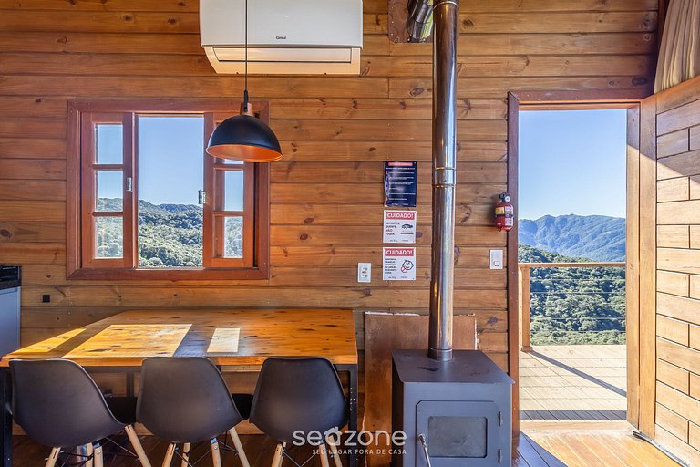 Cabana c/estilo rústico industrial na serra VST009