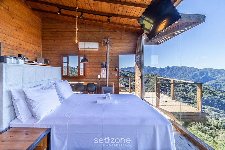 Cabana c/estilo rústico industrial na serra VST009