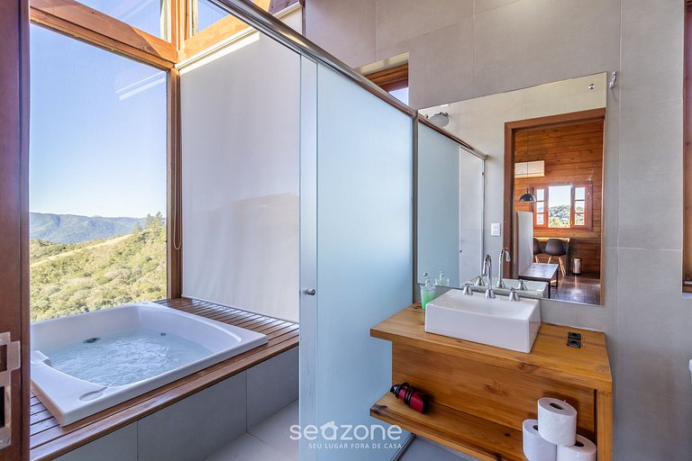 Cabana c/estilo rústico industrial na serra VST009