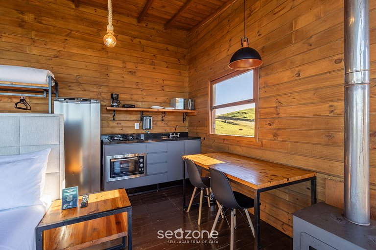 Linda cabana com jacuzzi e vista incrível VST004