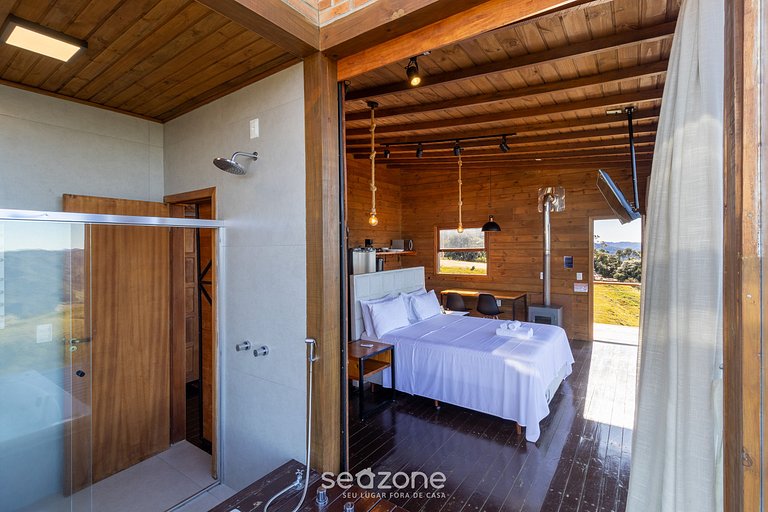 Hermosa cabaña con jacuzzi y vista increíble VST004