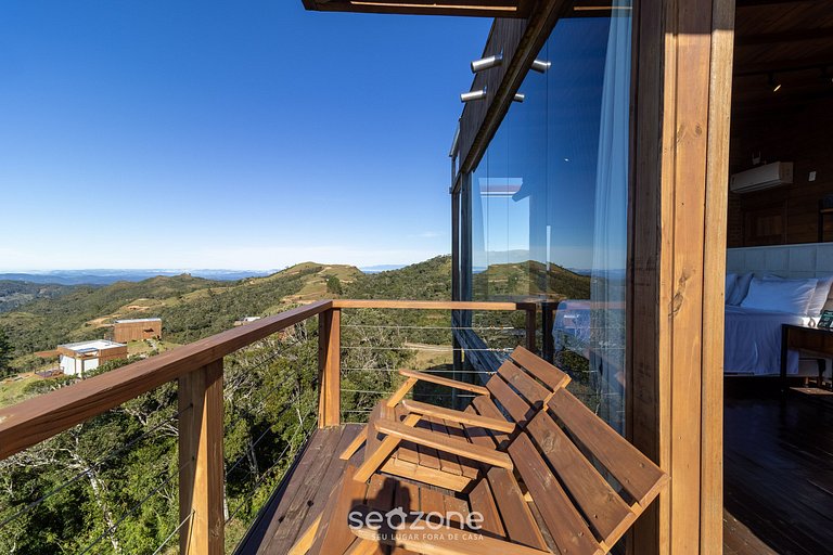 Hermosa cabaña con jacuzzi y vista increíble VST004