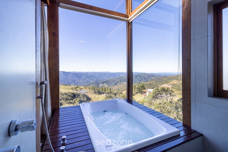 Hermosa cabaña con jacuzzi y vista increíble VST004