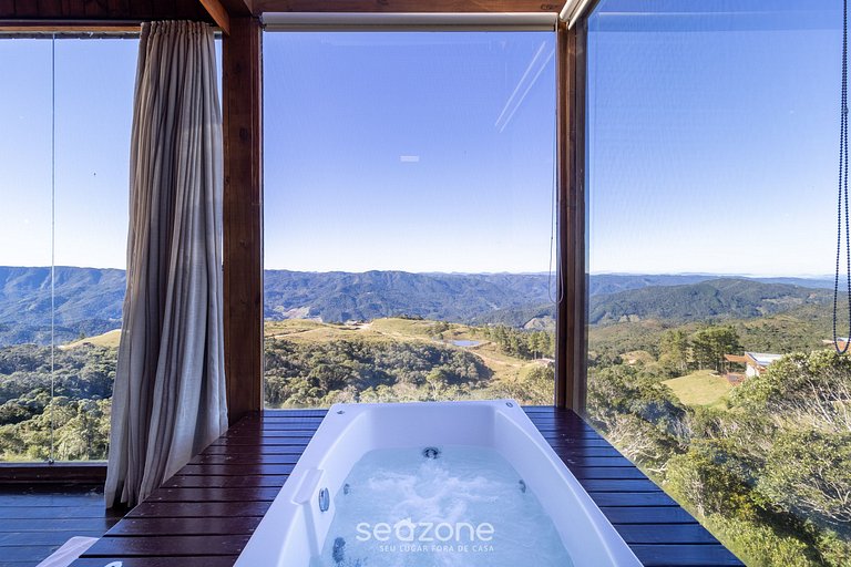 Hermosa cabaña con jacuzzi y vista increíble VST004