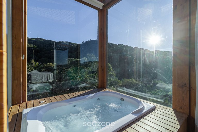 Cabaña perfecta c/jacuzzi en las montañas VST017