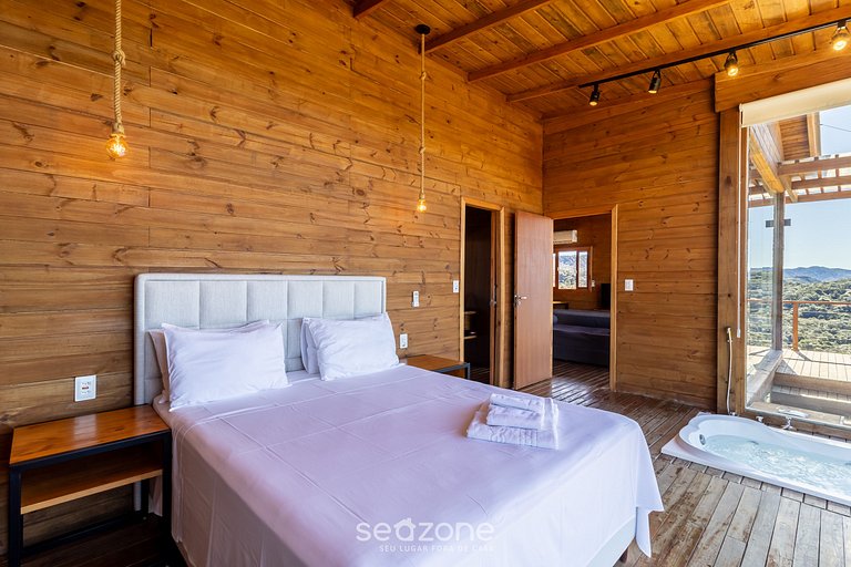 Cabaña con vista panorámica y jacuzzi VST022