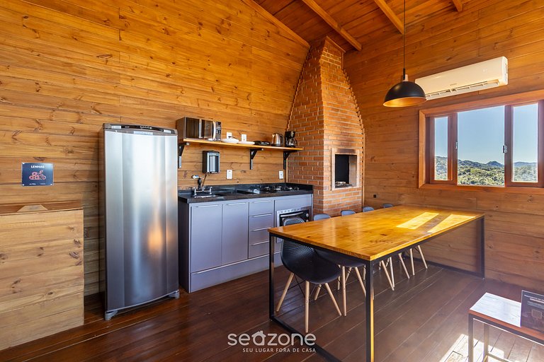 Cabaña con vista panorámica y jacuzzi VST022