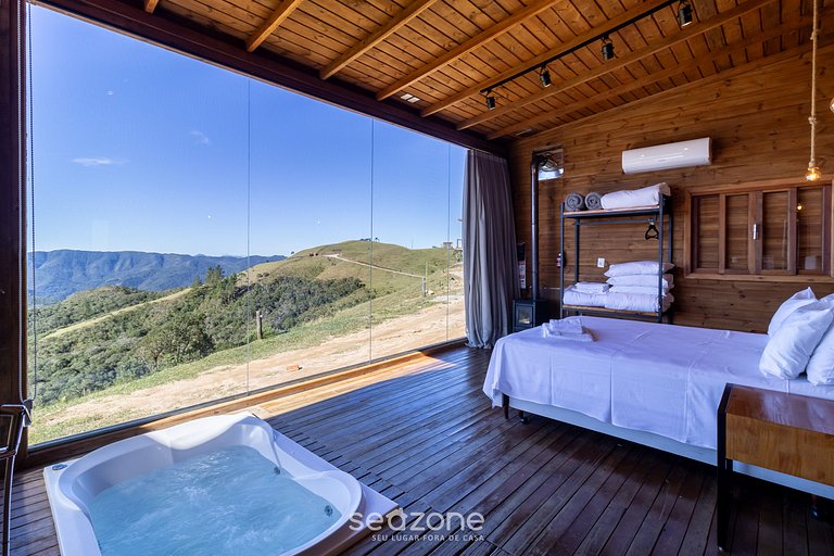 Cabaña con vista panorámica y jacuzzi VST022