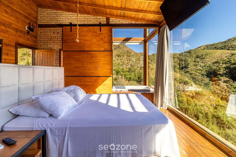 Cabana com vista deslumbrante na serra VST020