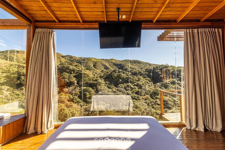 Cabana com vista deslumbrante na serra VST020