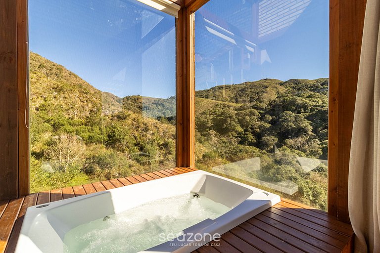 Cabana com vista deslumbrante na serra VST020