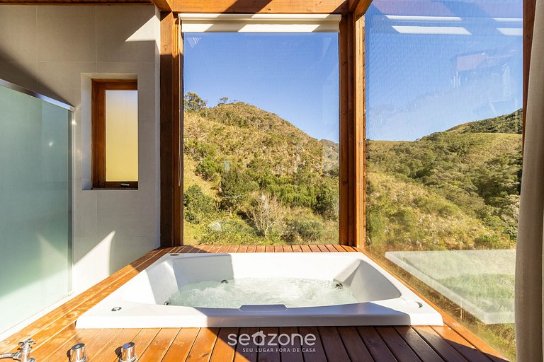 Cabana com vista deslumbrante na serra VST020