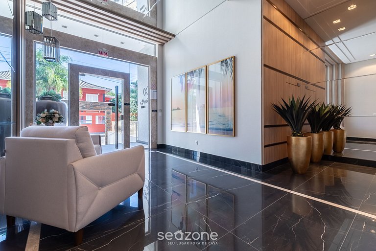 Apt 2Q Moderno 80m da Praia de Mariscal IML0107